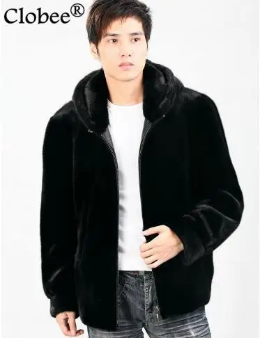 Мужская шуба из искусственного меха, зимняя меховая шуба, Jaqueta Masculina Parkas для мужчин размера плюс, шуба из искусственного меха норки D60