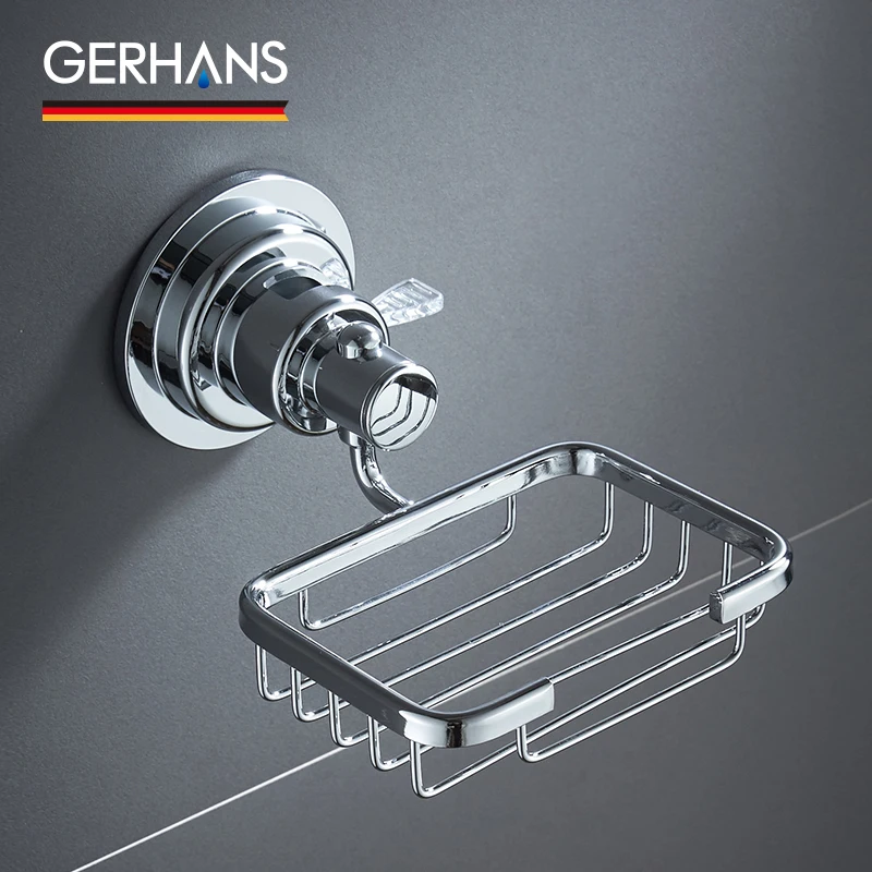 GERHANS Accessories K24202 Мыльница метал. настенная (решётка) Цвет: Хром|Мыльницы| |