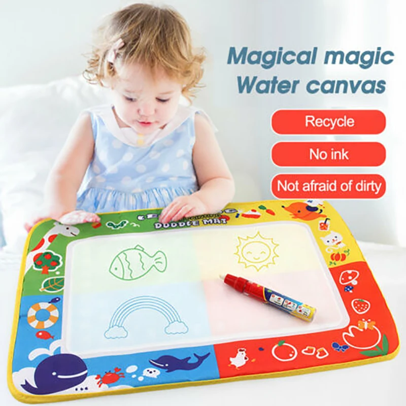 New Drawing Toys Water Drawing Mat 29* 19 CM Board Painting and Writing Doodle With Magic Pen Non-toxic Board for Kids