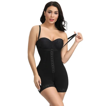 

Plus Size Women Full Body Shapewear Underbust Slimming Mid thigh Shaper fajasTummy Control Body Girdle