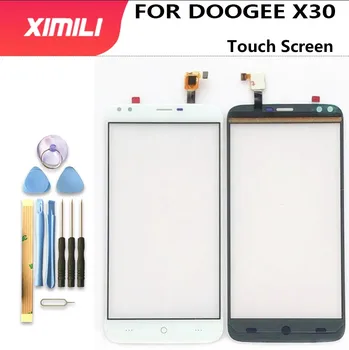 5 5-calowy ekran dotykowy DOOGEE X30 100 gwarancji oryginalny nowy ekran dotykowy z panelem szklanym do DOOGEE X30 + toolsAdhesive tanie i dobre opinie Rohs CN (pochodzenie) ≥5 cali