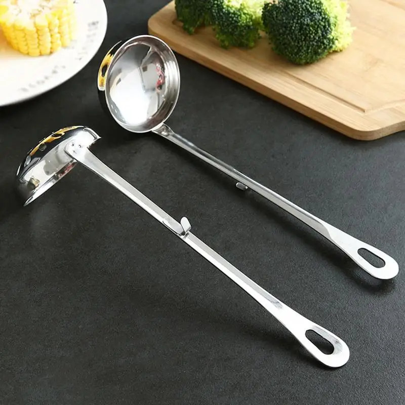 Stainless Steel Kitchen Ladle Creative Slotted Ladle Spoon Soup For Home cocina Baking Cookware Gadgets Spoon
