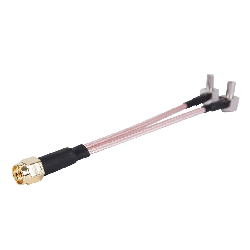 RP-SMA штекер для 2x TS9 штекер RA Y Тип косички кабель RG316 10 см для 3g USB модем золото