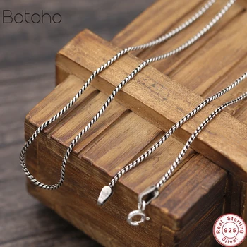 

100% S925 Sterling Silver Necklace Men Jewelry Snake Chain Pendant Necklace Women Gift Fine Jewelry Wholesale 925 Silver gift