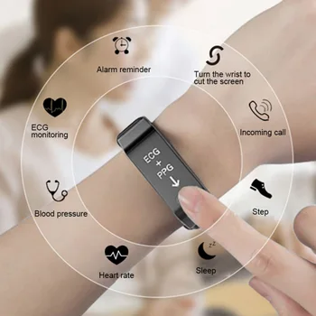 

IP66 Waterproof Wristband Solid Color Health Monitoring Call Reminder Intelligent Sports Wristband