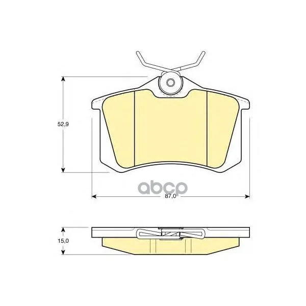 Колодки Тормозные Audi A4/A6/Renault Scenic/Vw Golf 2/3/Passat Задние Girling 6108231 Girling арт. 6108231