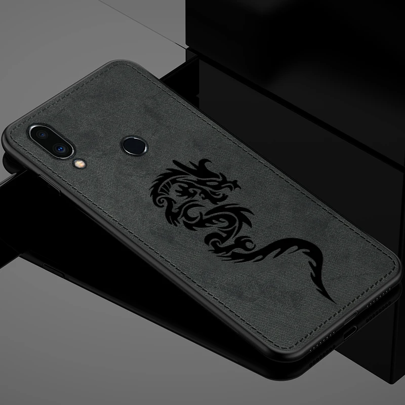 Для Meizu note 9 чехол meilan x8 m5 note 8 5 противоударный тканевый ТПУ Корпус m9 m8 note9 противоударный полный защитный чехол - Цвет: black dragon