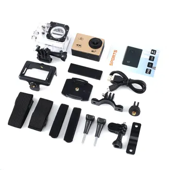 

4K Action Camera 16MP Vision 3 Underwater Waterproof Camera Wide Angle WiFi Sports Cam with Mounting Accessories Kit