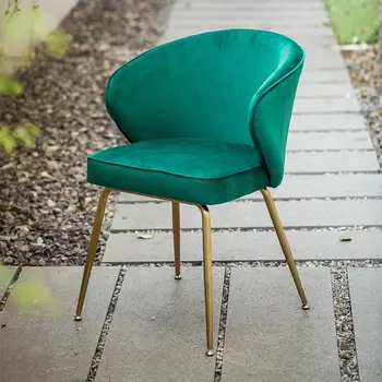 

Nordic Dining Chair Modern Simple Home Net Red Solid Wood Stool Backrest American Dining Chair Hotel Light Luxury Shell