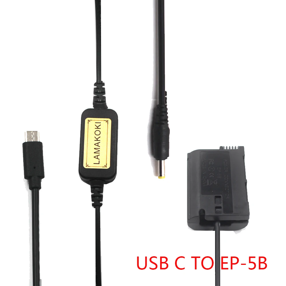 Usb C кабель PD 12 В зарядное устройство Power Bank EP-5B EN-EL15 Аккумулятор для Nikon Z7 Z6 V1 D850 D810