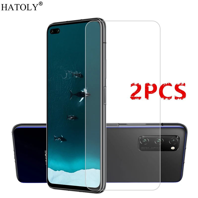 

2Pcs For Honor V30 Pro Glass For Huawei Honor V30 Pro Tempered Glass Film Screen Protector Protective Glass for Honor V30 Pro