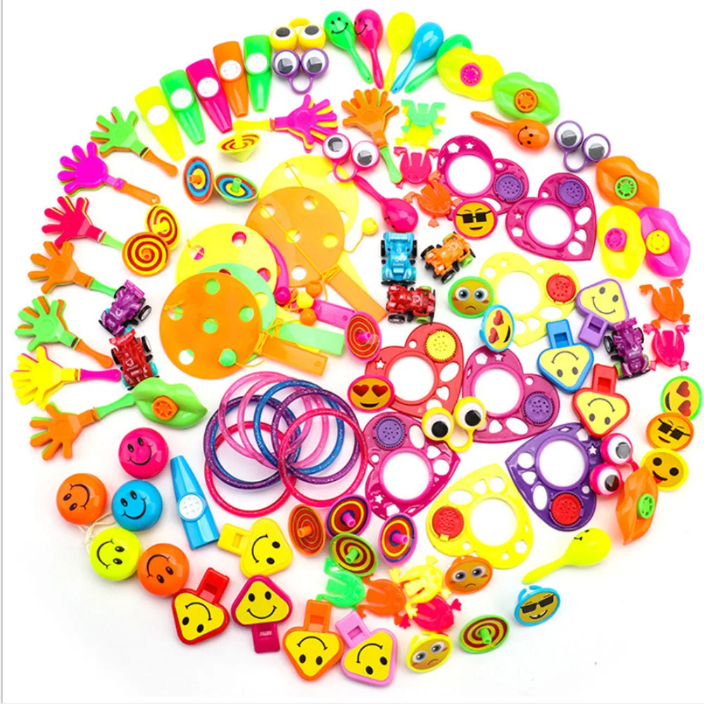 108 игрушки шт Ассорти подарок Дети подарки дети карнавал призы праздник день рождения Вечеринка принадлежности наполнители для пиньяты шкатулка для драгоценностей вечерние Gif
