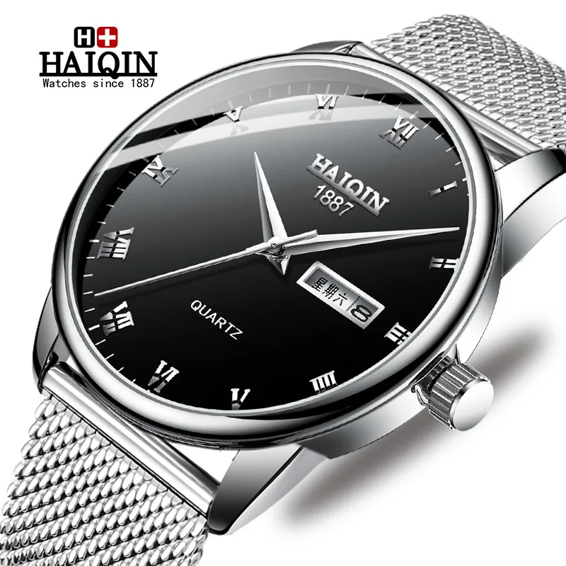 

HAIQIN Watch Men Military Quartz Sport Men's Watches Top Luxury Brand Waterproof Full Steel Clock Wristwatches Relogio Masculino