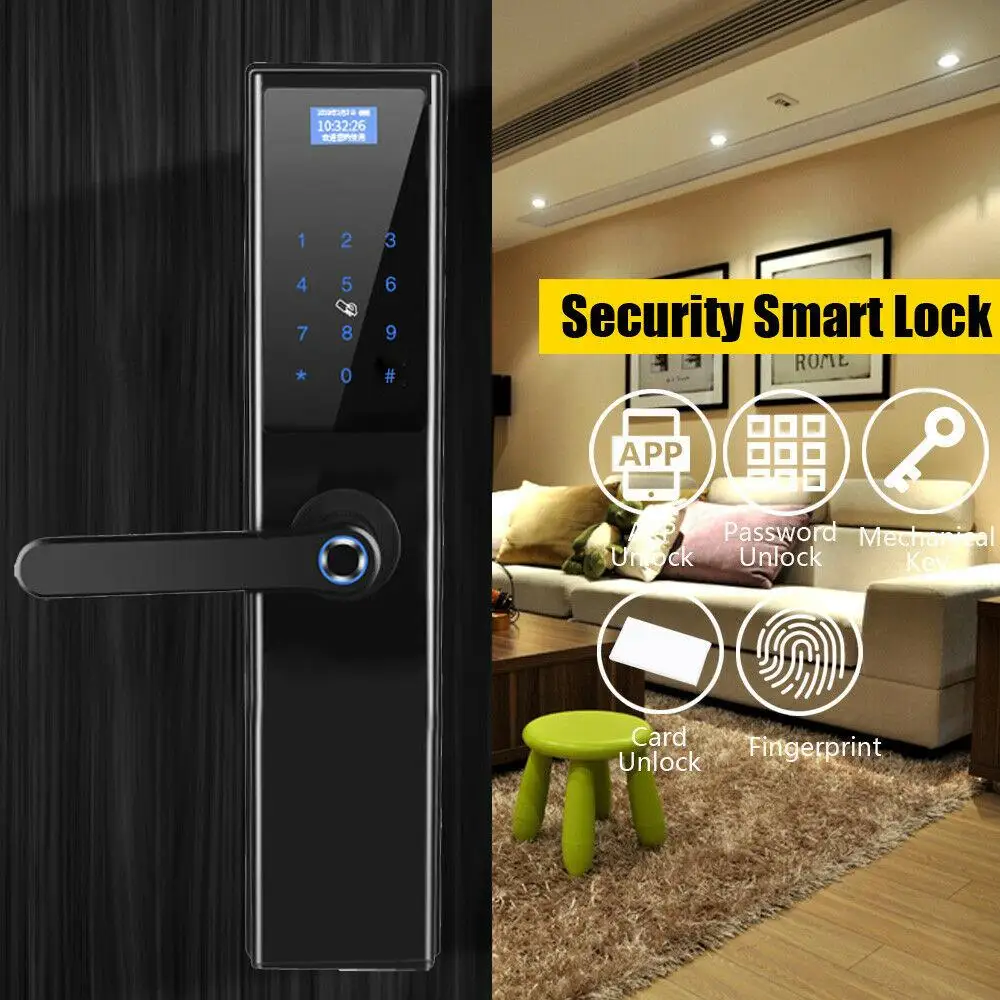 

Home Security Keyless Electric Fingerprint Lock Digital Smart Lock Universal Intelligent Anti-Theft Office Access Control