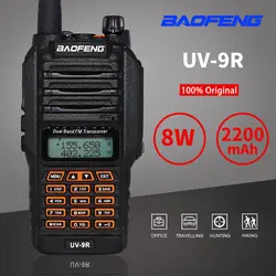 8 W Baofeng UV-9R влагонепроницаемые Walkie Talkie для Портативный CB любительская радиостанция 10 км двухстороннее радио UHF VHF домофон FM трансивер