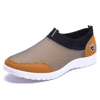 

2020 New Summer Mesh Shoe Sneakers For Men Shoes Breathable Men's Casual Shoes Slip-on Male Shoes Loafers Casual Walking 38-48