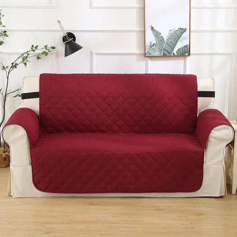 Solid Color Sofa Cover for Living Room Waterproof Furniture Protector