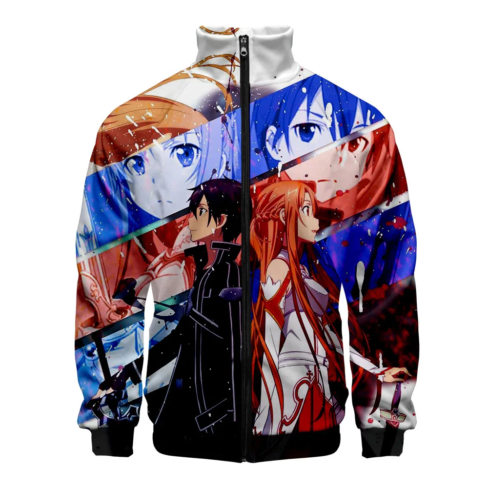 Sword art Online:Alicization 3D Zipper Jackets New Hot Sale Cool Zipper Coat Visual Impact Clothe 4XL Plus 2019 Sword art Online:Alicization 3D Zipper Jackets New Hot Sale Cool Zipper Coat Visual Impact Clothe 4XL Plus 2019