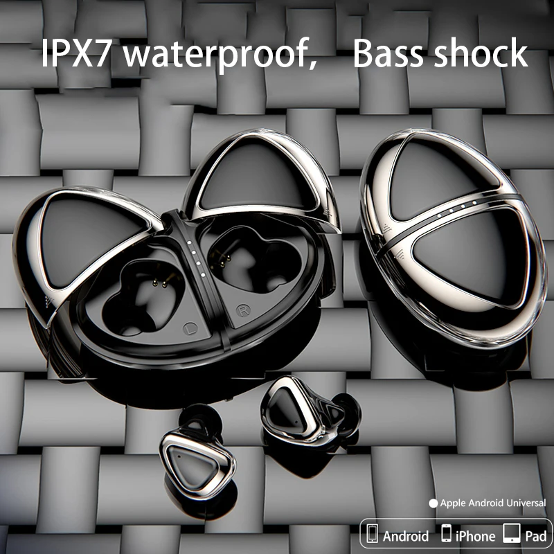 M2 TWS Беспроводные Bluetooth 5,0 наушники HiFi качество звука наушники IPX7 Водонепроницаемая спортивная Гарнитура для бега с зарядным устройством