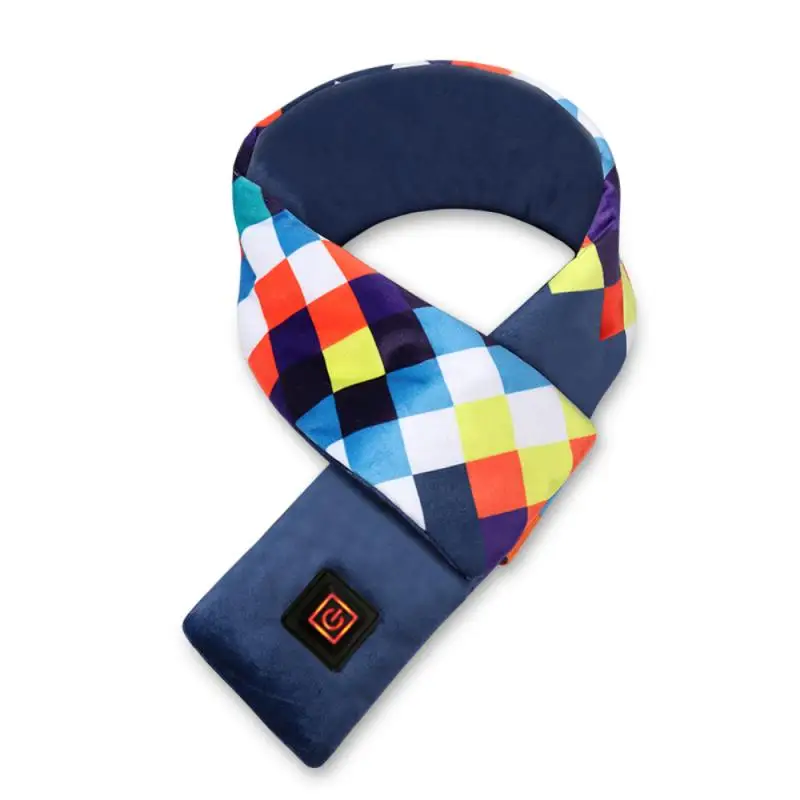 men wearing scarves New USB Heated Scarf Winter Unisex Men And Women Shawl Solid Color Neck Protector Wrap Warm Shawl Scarf mens head wrap bandana Scarves