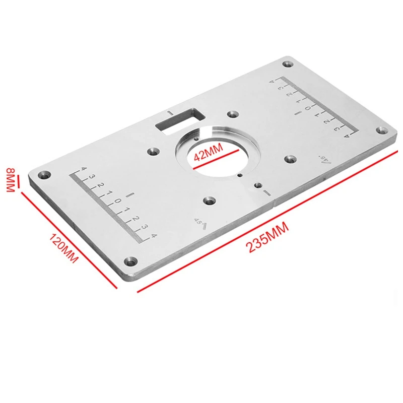 Многофункциональная алюминиевая легированная фреза Таблица вставки пластины деревообрабатывающие скамейки деревянный триммер роутера