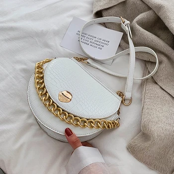 

Small Bag Women's Bag New 2020 Versatile Ins Messenger Bag Spring and Summer Popular Chain Saddle Bag Fashion One Shoulder Bag