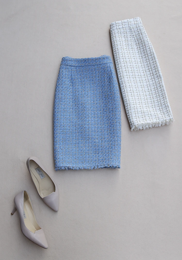 Long coats women casual plaid wool coats 2020 new autumn winter korean with belt blue woolen tweed coat ladies elegant