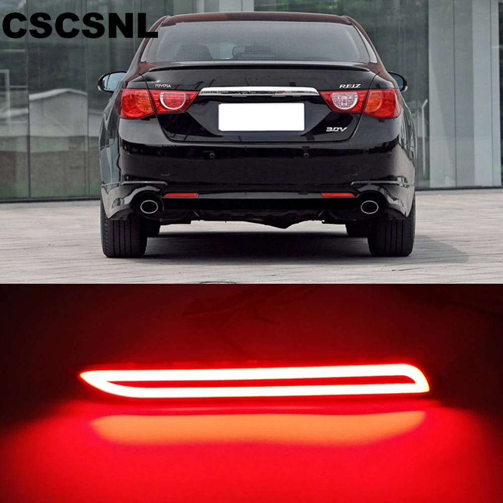 Car Flashing 1 set For Toyota Innova 15-16 Venza 09-10 Matrix Sienna 13-15 RAV4 LED Rear Fog Lamp Bumper Light brake tail | Автомобили и