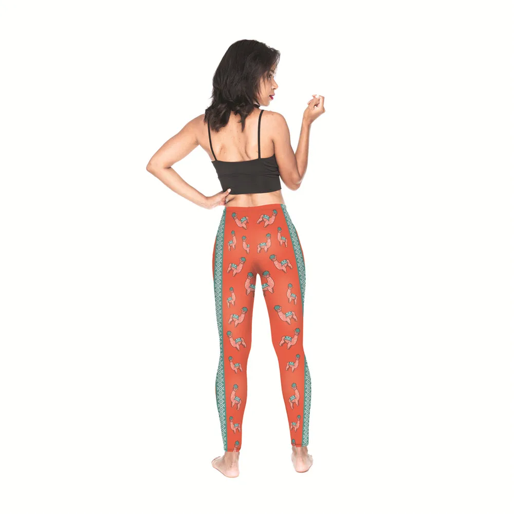 LEIMOLIS, 3d принт, рисунок из мультфильма, в полоску, альпака, красные, для фитнеса, пуш-ап, для тренировок, леггинсы для женщин, Harajuku, высокая талия, панк-рок, сексуальные леггинсы