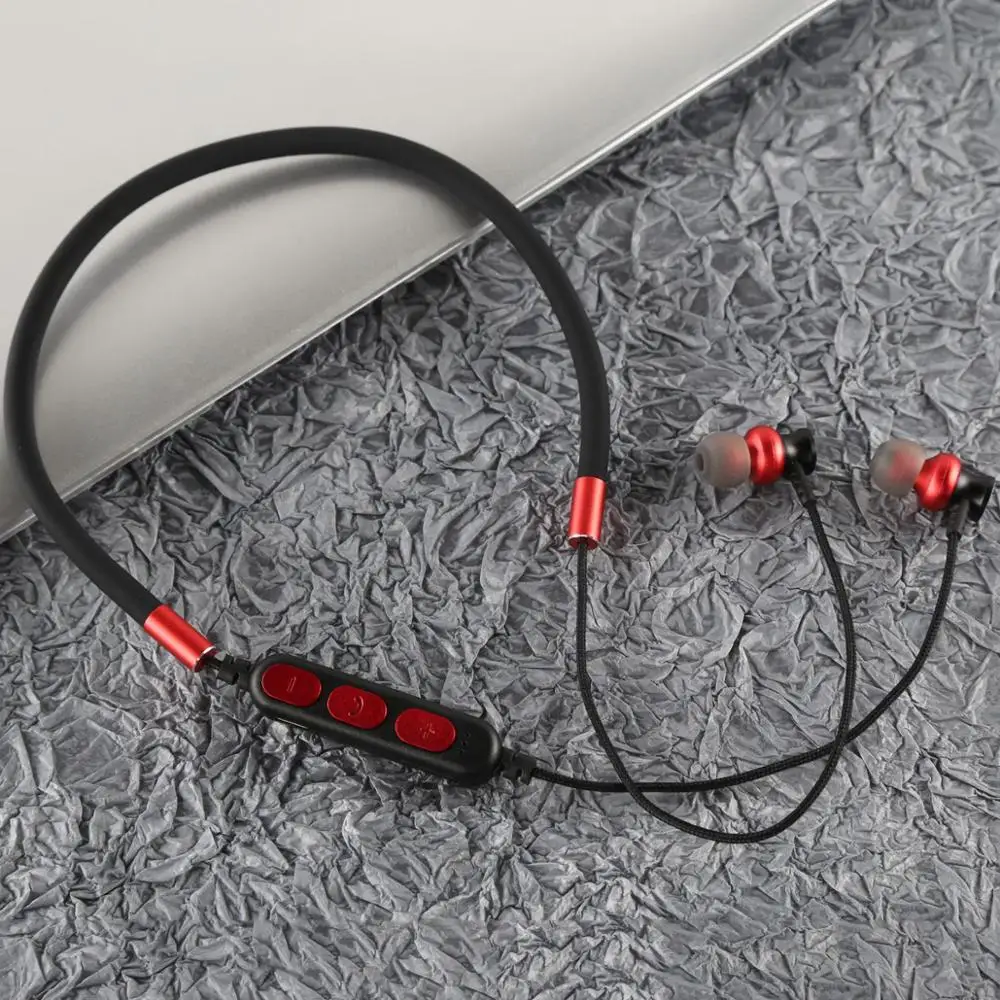 Wireless Headphone Soft Foldable Stereo Bass Headset With Mic Support TF SD Card Bluetooth V5 0 Earphone Sporting Neck Hanging