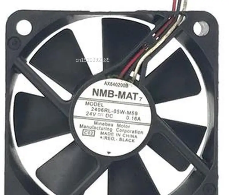 Для оригинального NMB 2406RL-05W-B59 6015 0,13 24V три провода для измерения скорости Вентилятор охлаждения
