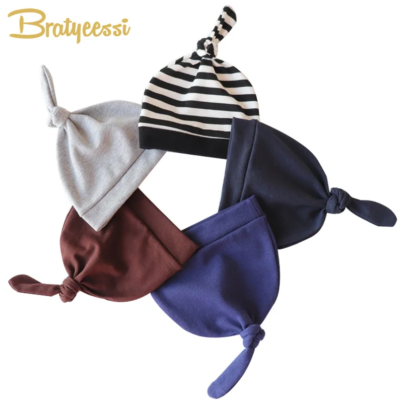 14 Colors Baby Hat for Girls Boys Cotton Baby Beanie Newborn Hat Solid Color Baby Cap