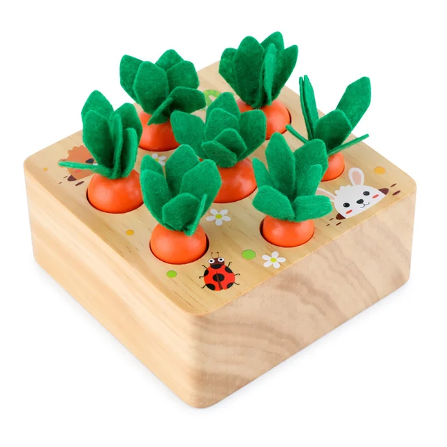 carrot montessori toy