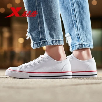 

XTEP Board shoes 1970s men's and women's canvas shoes spring new low top classic vulcanized canvas shoes