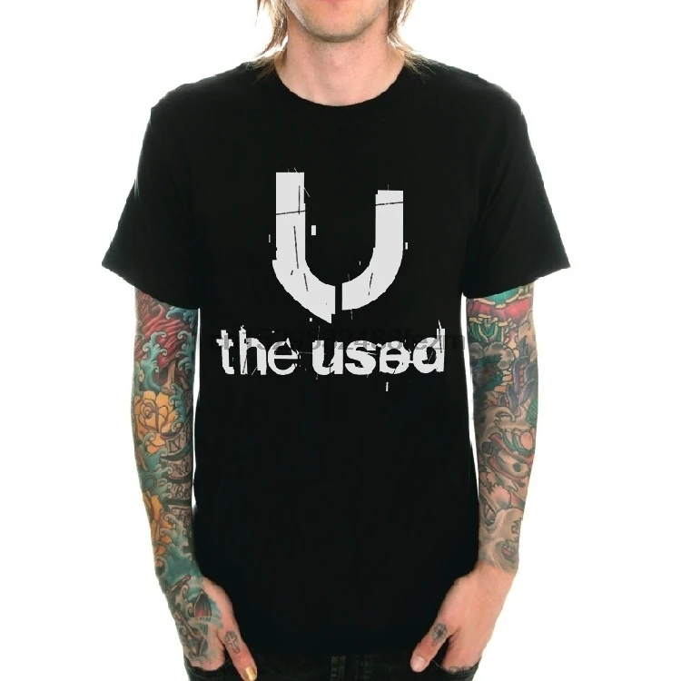 Мужская модная футболка The Used Emo Bert McCracken Punk Rock футболки с коротким рукавом