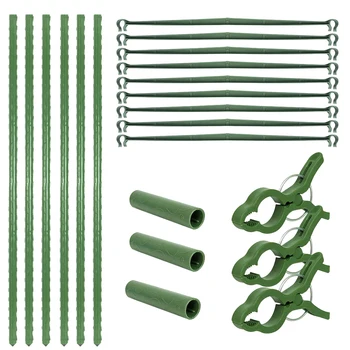 

Flowers Indoor Potted Vegetable Trellis Vertical Climbing Flexible Plants Stakes Tomato Cage With Clip Plastic Reusable Outdoor