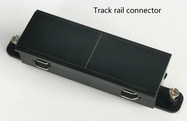 Track connector Алюминиевые потолочные встраиваемые подвесные креативные 0,5 м 1 м светодиодный фонарики на магните направляющие потолочные светильники - Испускаемый цвет: Track connector