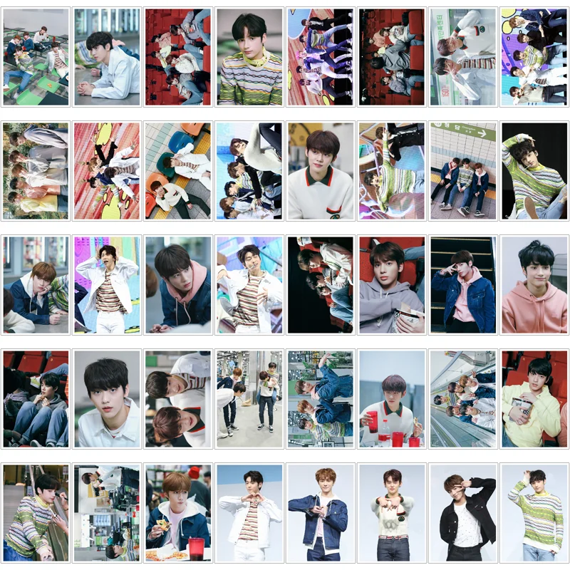 Kpop TXT альбом фотография Поляроида Lomo Card TOGETHER Fans подарки металлический ящик 40 шт. карты Прямая поставка