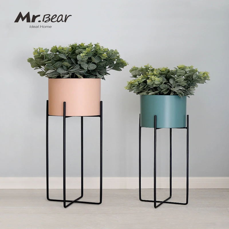 

Art Green Flower Rack A Living Room Decorate Balcony Flower Airs Simplicity Modern Indoor Botany Ground Flowerpot Frame