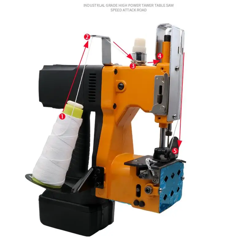 GK9-990 36V lithium battery automatic refueling portable electric woven bag sewing machine, Sealing machine , Packing Machine