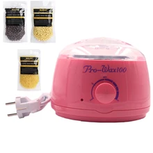 100 г* 3 Упаковка натуральный жемчужный воск с машинкой бразильский горячий воск для удаления волос хорошее качество твердый воск для удаления волос на лице и теле