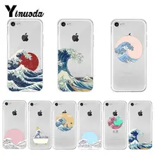 Yinuoda большая волна от Kanagawa DIY аксессуары для телефонов Чехол для Apple iPhone 8 7 6 6S Plus X XS max 5 5S SE XR чехол