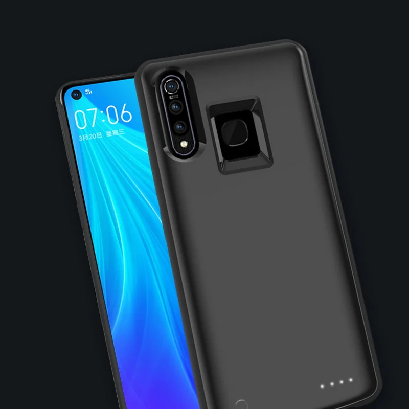 Батарея Зарядное устройство чехол для Vivo Y7s Z5X X27 Z1 Pro S5 всего контура Nex 3 IQOO 5G V17 S1 Pro Y9s Y97 X23 Y3 6500 мА · ч зарядный Мощность банк чехол