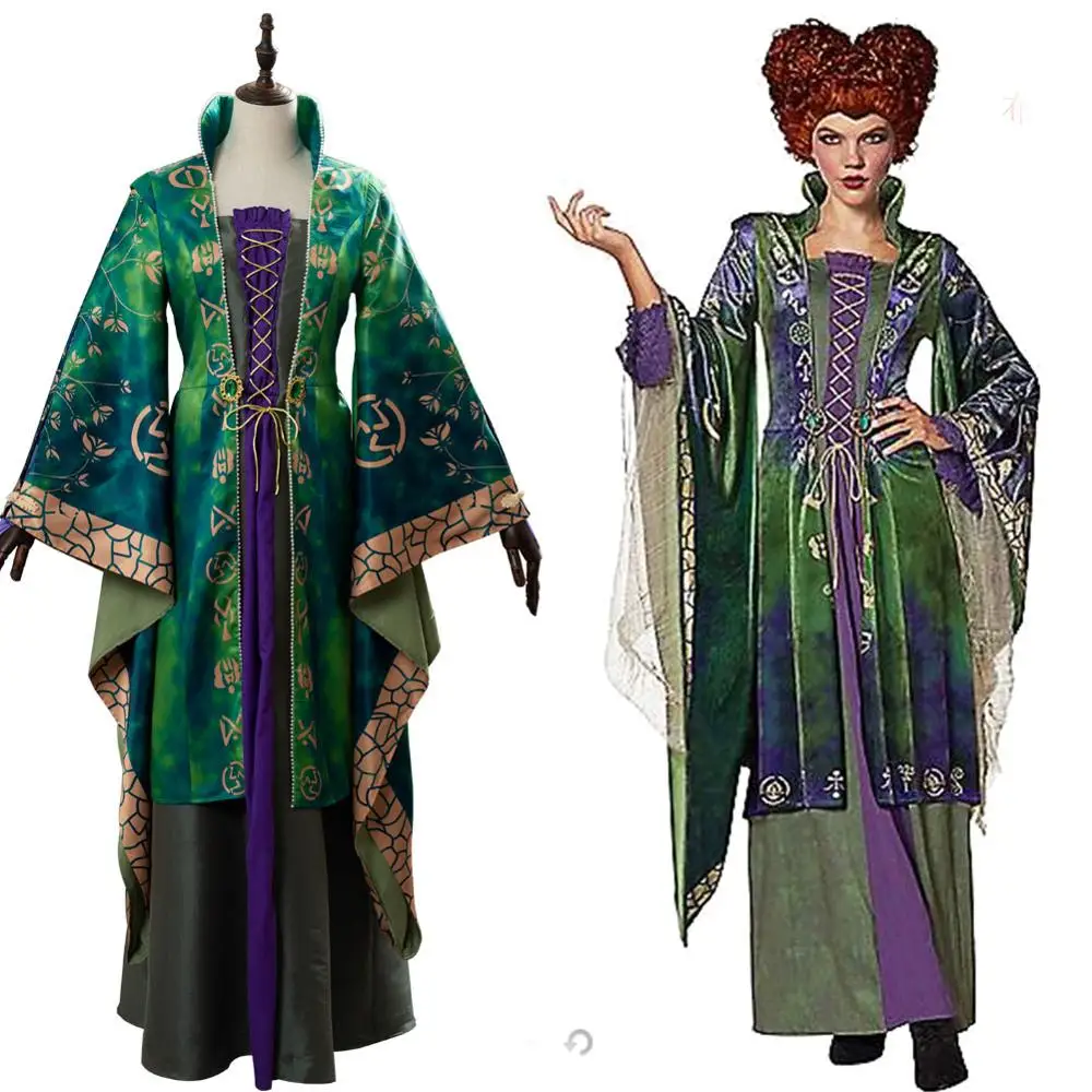 Костюм для косплея Hocus Winifred Sanderson костюм на Хэллоуин Карнавальный женщин и