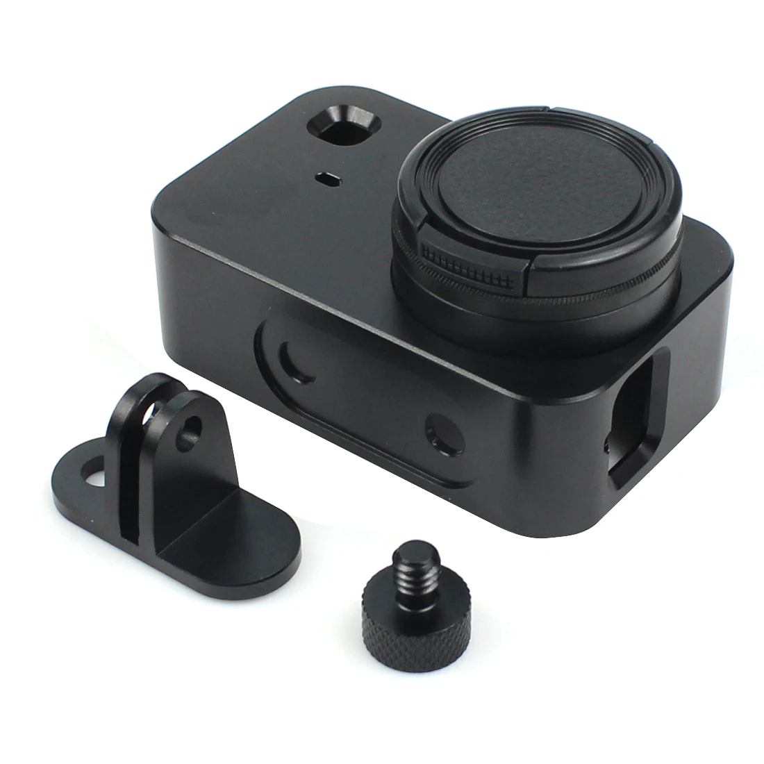 Cena Aluminium ochronna mocowanie ramy dla Xiaomi Mijia Mini 4K obudowa kamery Case Protector z UV osłona obiektywu kamery granicy