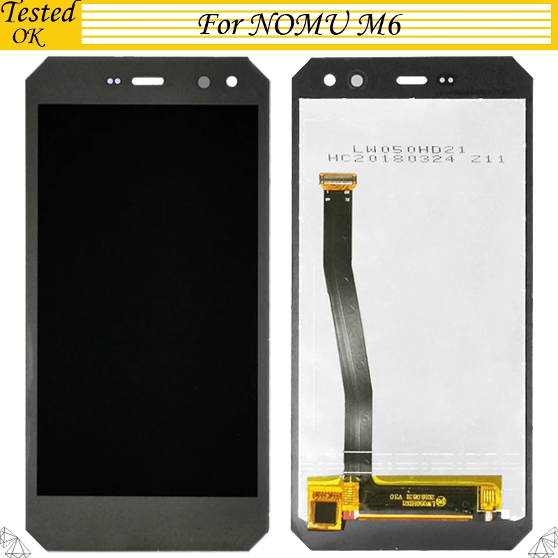 

5.inch For Nomu M6 LCD Display+Touch Screen Digitizer 100% Tested Working Assembly LCD+Touch Digitizer m 6 LCD
