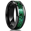 Bagues en acier titane couleur argent 8mm pour hommes et femmes, bagues en acier inoxydable brossé mat, bijoux cadeaux de mariage