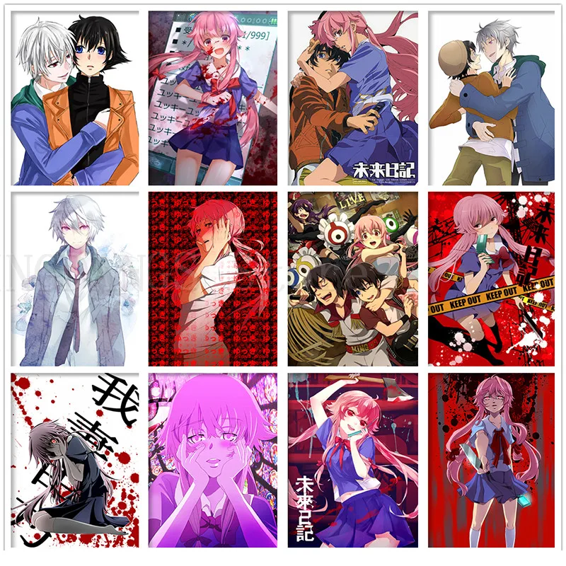 Алмазная 5D картина сделай сам из японского аниме Mirai Nikki Future Diary вышивка мозаика