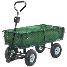300 кг сверхмощная Большая Садовая тележка грузовик 4 колеса Транспорт Металлическая стальная сетка Тачка Емкость