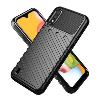 

200pcs/lot Thunder Series Case For Samsung Galaxy A21 Anti-Shock Rugged Armor Flexible Cover For Samsung Galaxy A01 A11